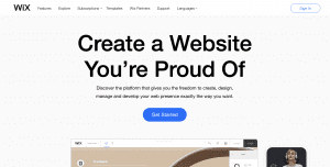 wix website platform homepage 300x152 1